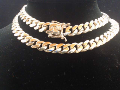 cuban pave cuabnpave thick XL chain necklace 14k